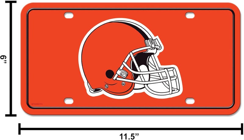 UNIQUELY ORIGINAL STORE NFL Football Cleveland Browns Team Logo Metal Auto Tag 6" x 12" - Great for Truck/Car/SUV - Image 5